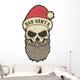 Portrait Santa Claus Grunge Wall Decal