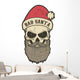 Portrait Santa Claus Grunge Wall Decal