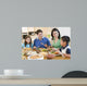 Family Enjoying Meal Mealtime Wall Decal