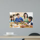 Family Enjoying Meal Mealtime Wall Decal