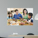 Family Enjoying Meal Mealtime Wall Decal