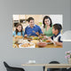 Family Enjoying Meal Mealtime Wall Decal