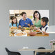 Family Enjoying Meal Mealtime Wall Decal