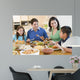 Family Enjoying Meal Mealtime Wall Decal