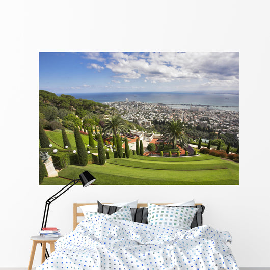 Grandiose Landscape Bahai Gardens Wall Decal
