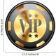 VIP Golden Casino Chips Wall Decal