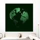 3D Digital Abstract Earth Wall Decal