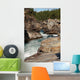 Flowing River through Canyon Wall Decal