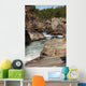 Flowing River through Canyon Wall Decal