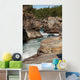 Flowing River through Canyon Wall Decal