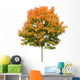 Autumn Maple Tree White Wall Decal