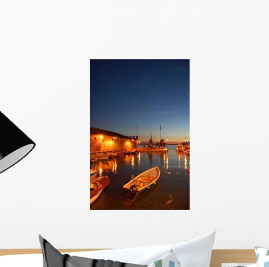 Port Lazise Night Wall Decal