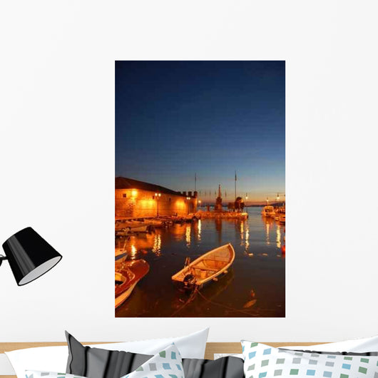Port Lazise Night Wall Decal