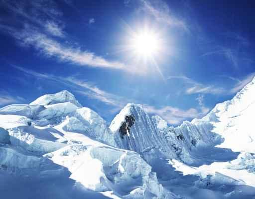 Snow-covered High Mountain Wall Decal
