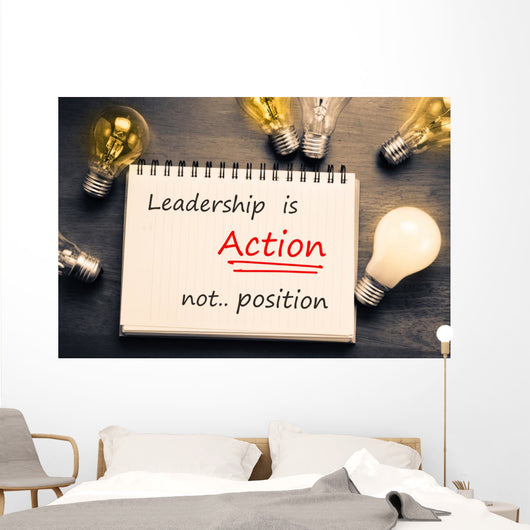 Leadership Is Action Wall Decal