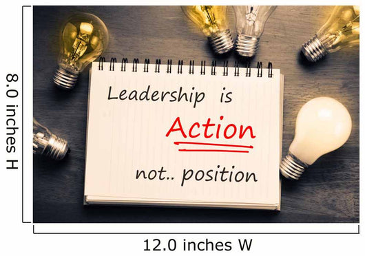 Leadership Is Action Wall Decal
