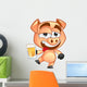 Drunk Pig Wall Decal