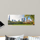 City Park and Skyscrapers Wall Decal