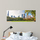 City Park and Skyscrapers Wall Decal