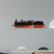 Steam Loco Model over Wall Decal