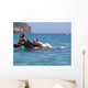 Swimming Horseback Wall Decal
