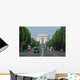 Champs Elysees Et Arc Wall Decal