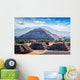 Panorama Teotihuacan Pyramids Wall Decal