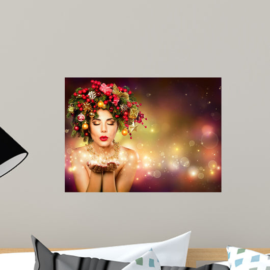 Christmas Wish Model Fashion Wall Decal