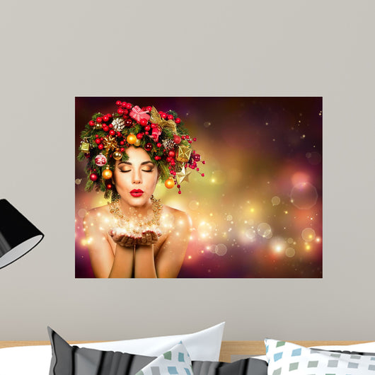 Christmas Wish Model Fashion Wall Decal