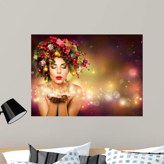 Christmas Wish Model Fashion Wall Decal
