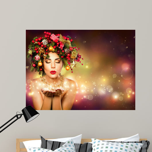 Christmas Wish Model Fashion Wall Decal