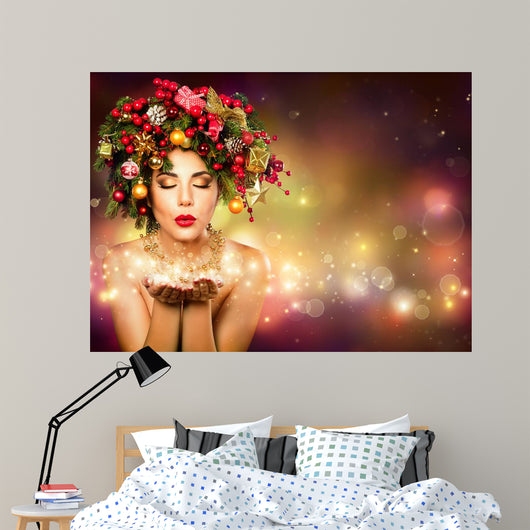 Christmas Wish Model Fashion Wall Decal