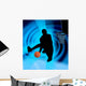 Basketball Art Wall Decal Design 1