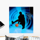 Basketball Art Wall Decal Design 1