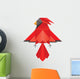Red Geometric Polygonal Cardinal Wall Decal