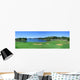 Playing Golf Lake Summer Wall Decal