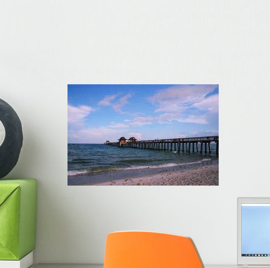 Fishing Pier Municipal Beach Wall Decal
