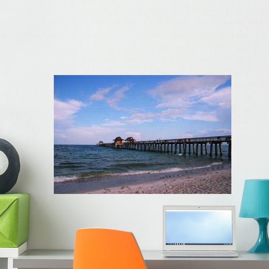 Fishing Pier Municipal Beach Wall Decal