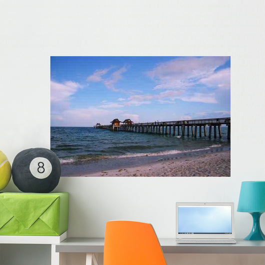 Fishing Pier Municipal Beach Wall Decal