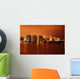 Night View on Aventura from Sunny Isles Beach Wall Mural