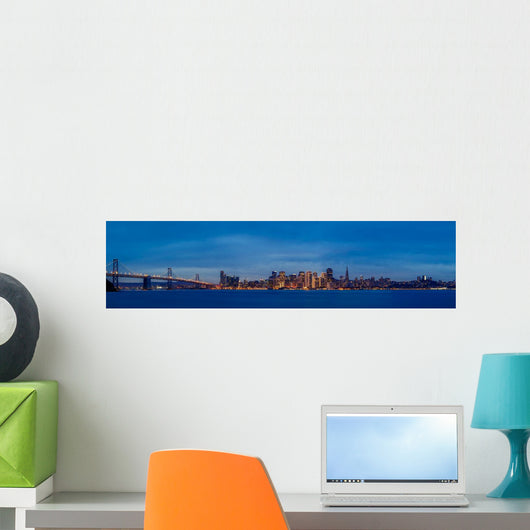 San Francisco Skyline Dusk Wall Decal
