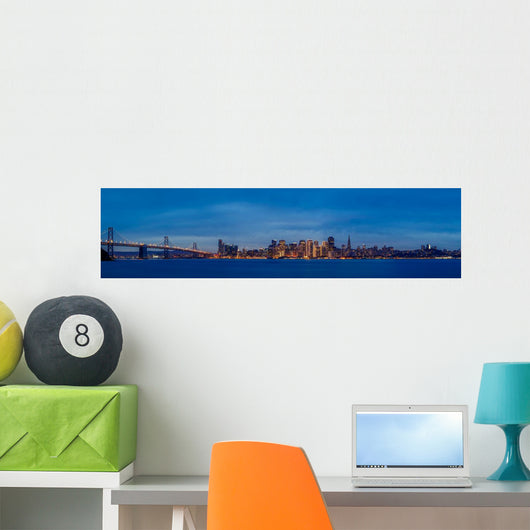 San Francisco Skyline Dusk Wall Decal