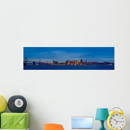 San Francisco Skyline Dusk Wall Decal