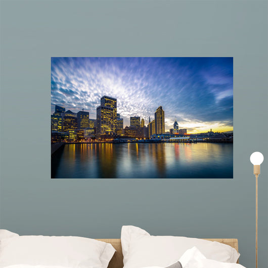 San Francisco Embarcadero Night Wall Decal