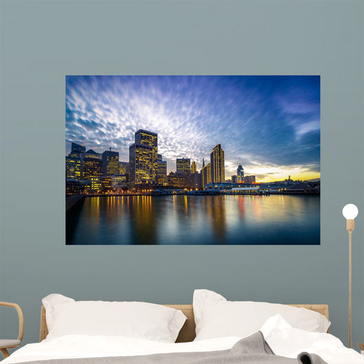 San Francisco Embarcadero Night Wall Decal