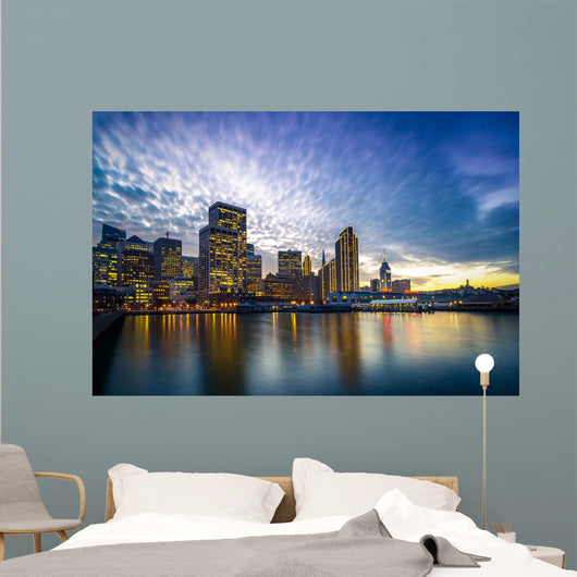 San Francisco Embarcadero Night Wall Decal