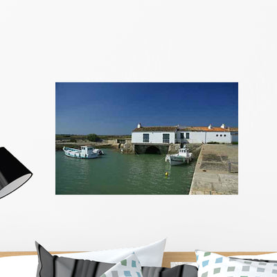Small Port Loix Wall Decal shown on a wall
