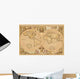 Antique Style World Map Wall Decal