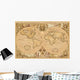 Antique Style World Map Wall Decal