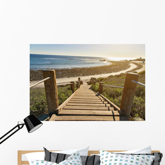 Stairs down to Ocean Wall Decal